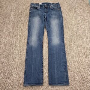 GAP Denim Perfect Boot Jeans Women's 28R Medium Wash Blue Fading Mid Rise